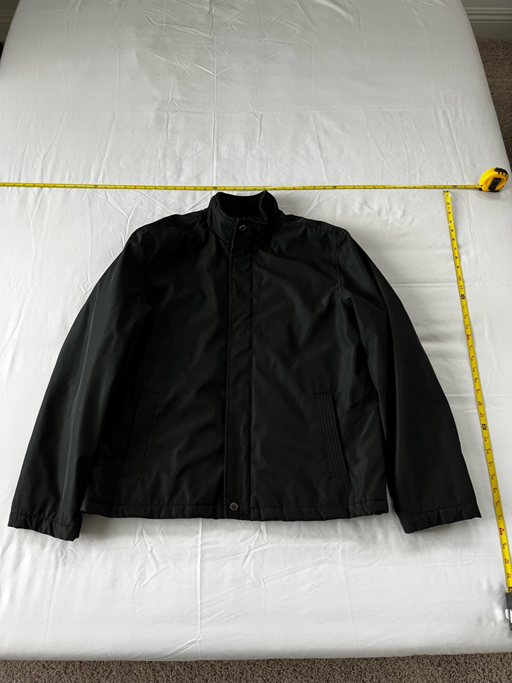 Structure Men's Black Bomber-Style Zip Jacket